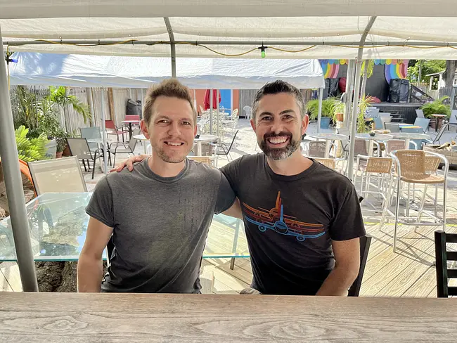 Two Gay Expats - Key West, FL - Gay Bar - Bourbon St. Pub - Poolside Bar