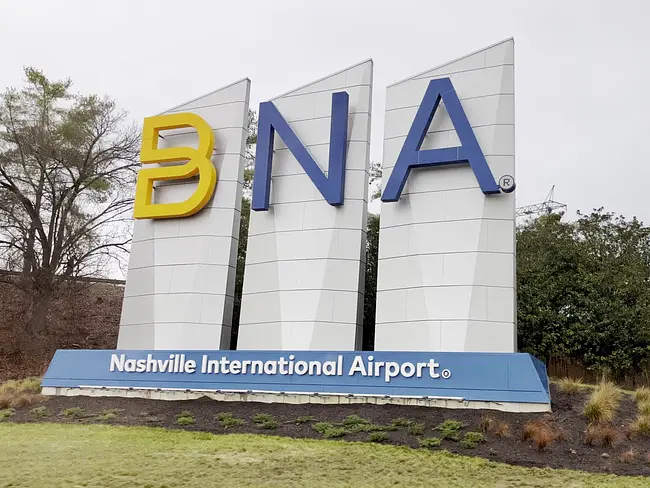 Nashville International Airport (airport code: BNA)