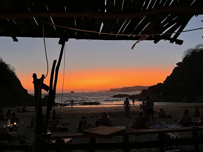 Two Gay Expats - Gay Nude Beaches - Zipolite, Oaxaca, Mexico - Playa del Amor - Beach of Love - Maria Palapa