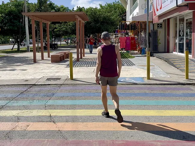 Two Gay Expats - Cancun, Quintana Roo, Mexico - Rainbow Crossing - Andy