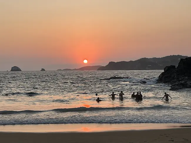 Two Gay Expats - Gay Nude Beaches - Zipolite, Oaxaca, Mexico - Playa del Amor - Beach of Love - Swim