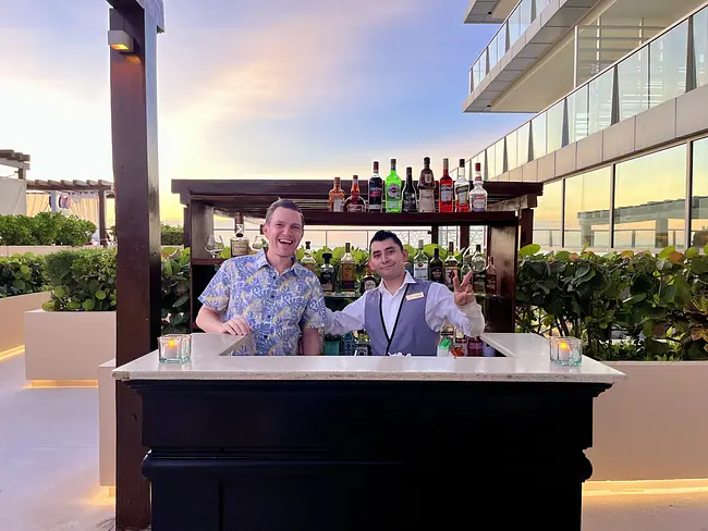 Two Gay Expats - Cancun, Quintana Roo, Mexico - Secrets The Vine - Olio Mediterranean Restaurant Bar2