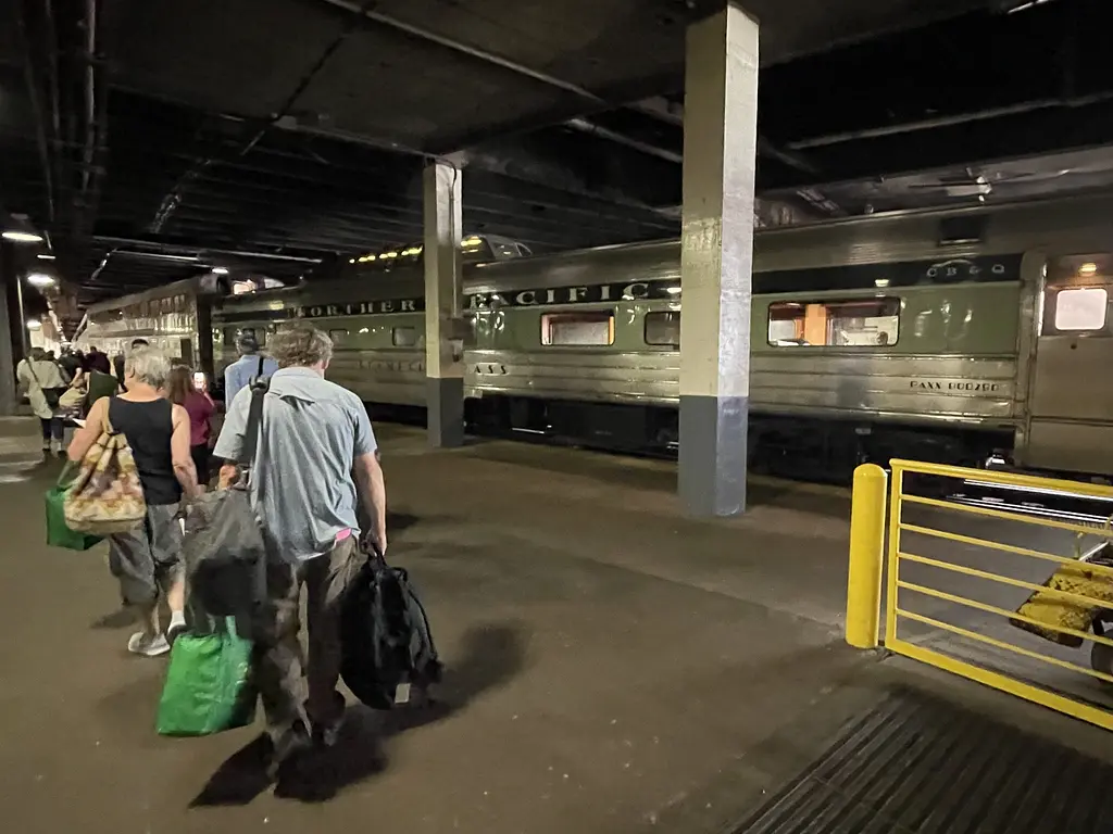 Boarding at Chicago's Union Station