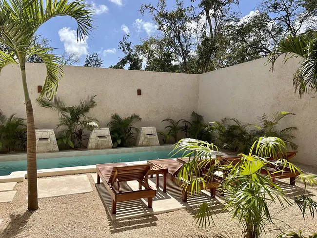 Two Gay Expats - Tulum, Quintana Roo, Mexico - Casa Cangrejo Airbnb - Pool Day