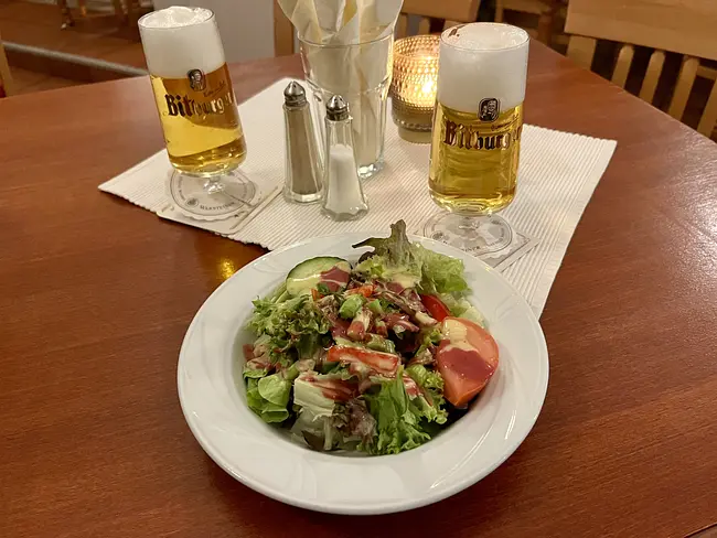 Local Beer & Appetizer Salad