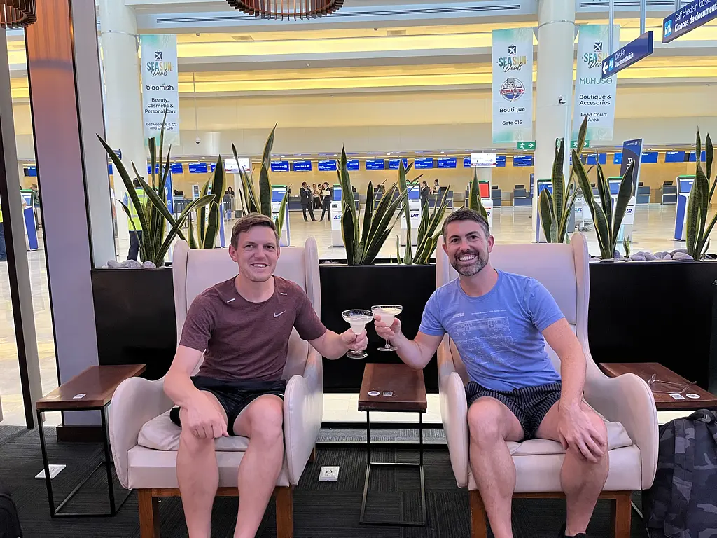Two Gay Expats - Cancun, Quintana Roo, Mexico - Cancun Airport - T3 International Departures And Arrivals Priority Pass Lounge Pre Security