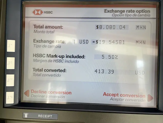 Two Gay Expats - Mexico - Always DECLINE ATM conversion to SAVE!!!