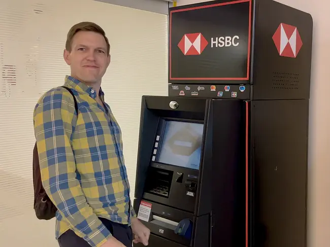 Two Gay Expats - Cancun, Quintana Roo, Mexico - Cancun Airport T3 HSBC ATM