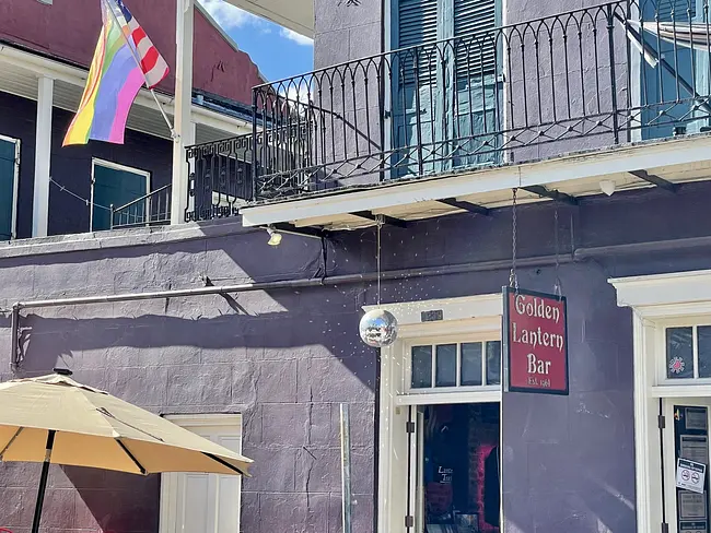Two Gay Expats - New Orleans, Louisiana, United States - Golden Lantern Gay Bar - French Quarter Entrance