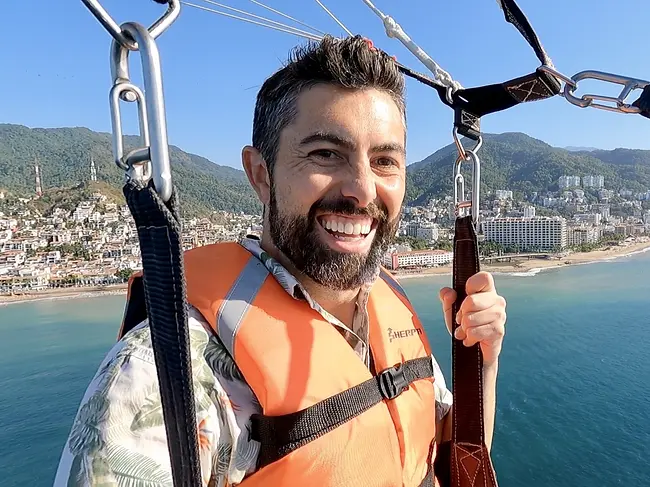 Parasailing from Los Muertos Beach