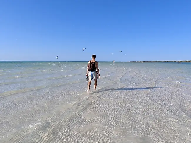 Two Gay Expats Holbox Mexico Sandbank Walk