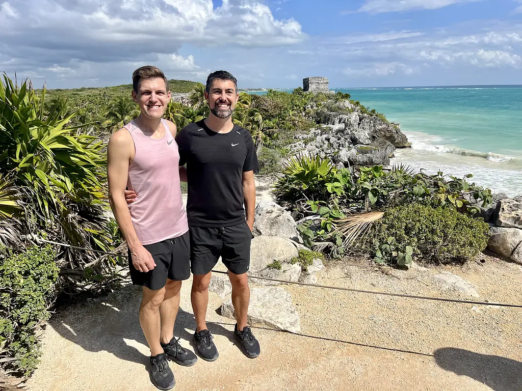 Two Gay Expats - Tulum, Quintana Roo, Mexico - Tulum Ruins Day Trip - Trai & Andy