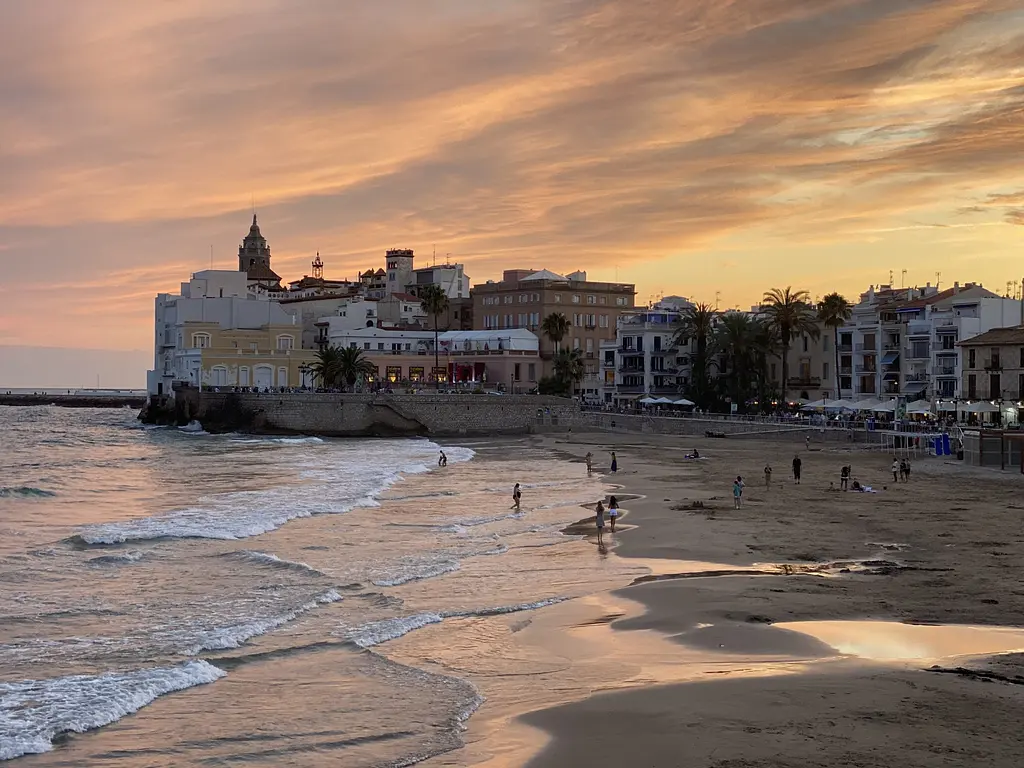 Sunset in Sitges