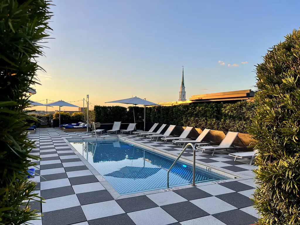 Rooftop Pool at Perry Lane Hotel