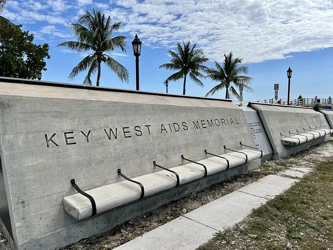 Two Gay Expats - Key West, FL - Higgs Gay Beach - Aids Memorial