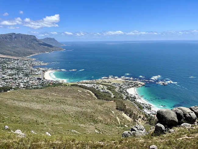 Two Gay Expats - Cape Town, South Africa - Gay Cape Town - Lions Head Hike - View to Clifton and Camps Bay Beach