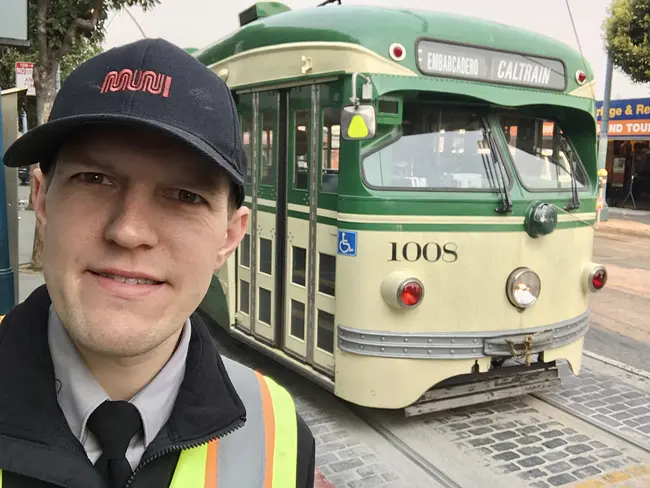 Andy Driving The Street Car