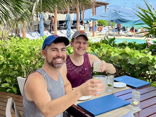 Two Gay Expats - Cancun, Quintana Roo, Mexico - Secrets The Vine - Sea Salt Grill - Lunch Poolside