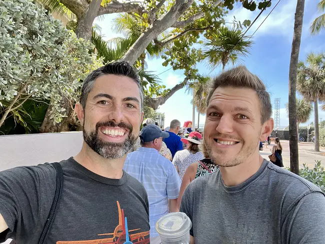 Two Gay Expats - Key West, FL - Southernmost Point Line