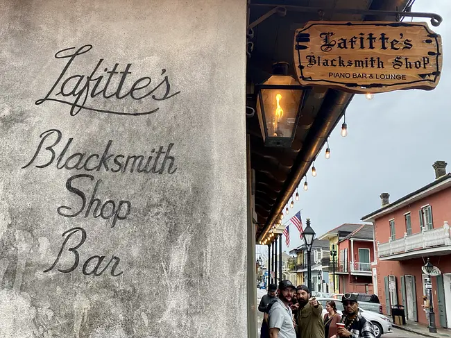 Two Gay Expats - New Orleans, Louisiana, United States - Lafittes Blacksmith Shop Bar - Gay Friendly Bar - Bourbon Street - French Quarter