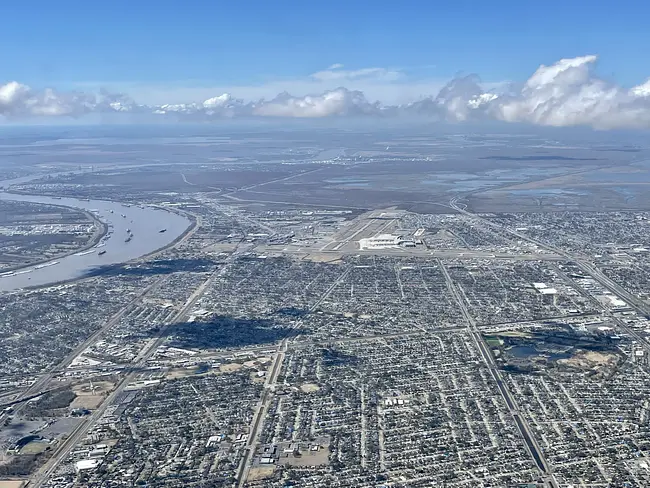 Two Gay Expats - New Orleans, Louisiana, United States - Flight To Louis Armstrong International Airport MSY From Plane