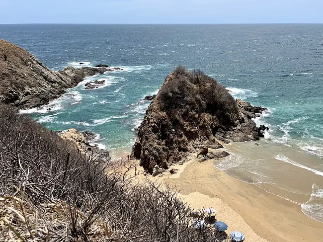 Two Gay Expats - Zipolite, Oaxaca, Mexico - Playa Del Amor Aerial View