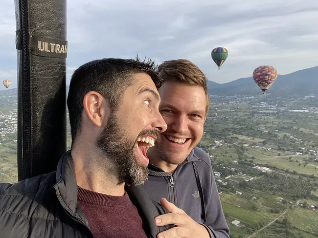 Hot Air Balloon Flight over Teotihuacán Pyramids