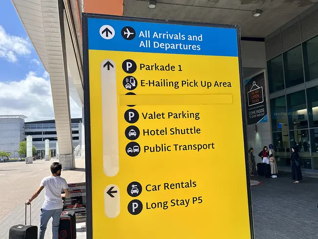 Two Gay Expats - Cape Town, South Africa - Gay Cape Town - Capetown International Airport - E-Hailing Pick Up Area