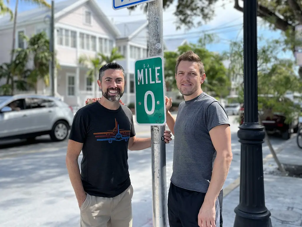 Two Gay Expats - Key West, FL - Mile Marker Zero - Trai & Andy