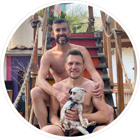 Two Gay Expats - Zipolite - Rainbow Steps