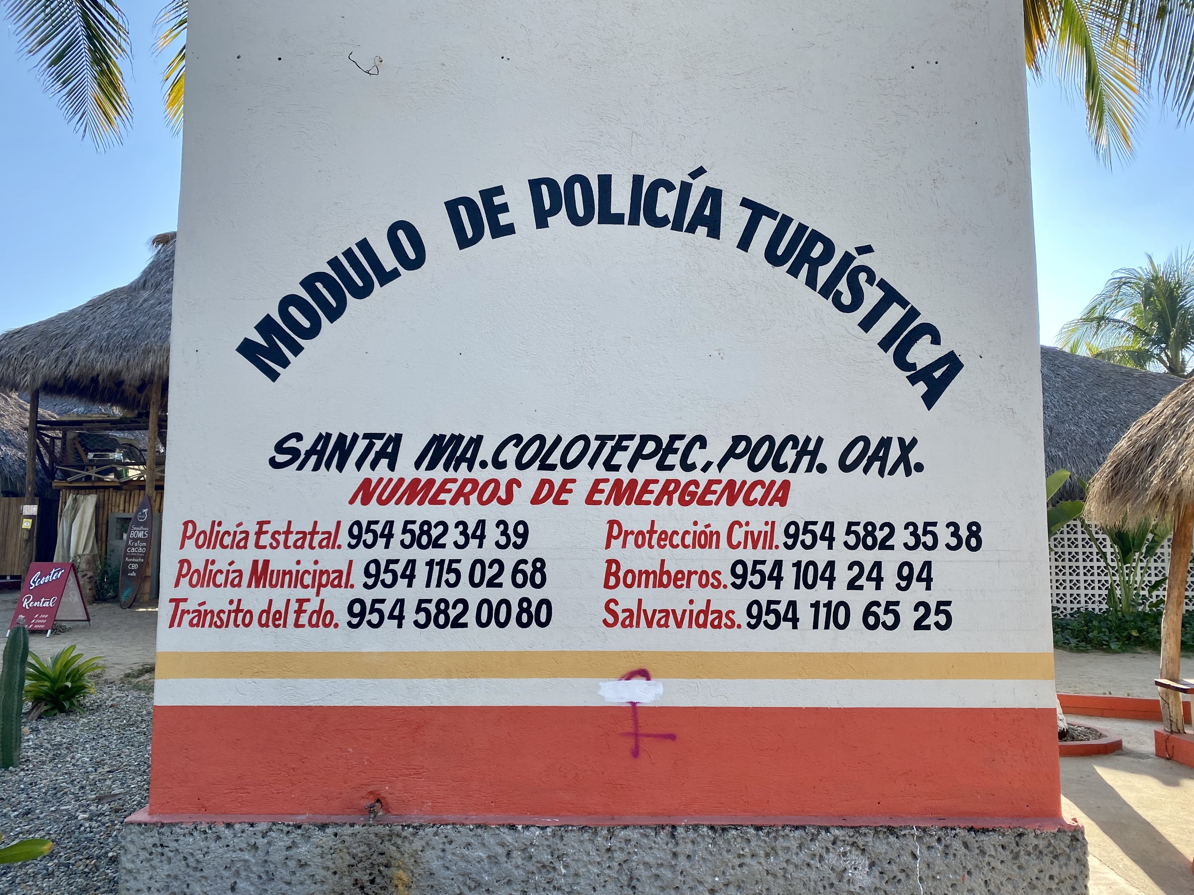 Two Gay Expats - Puerto Escondido - Playa Zicatela - Emergency Numbers