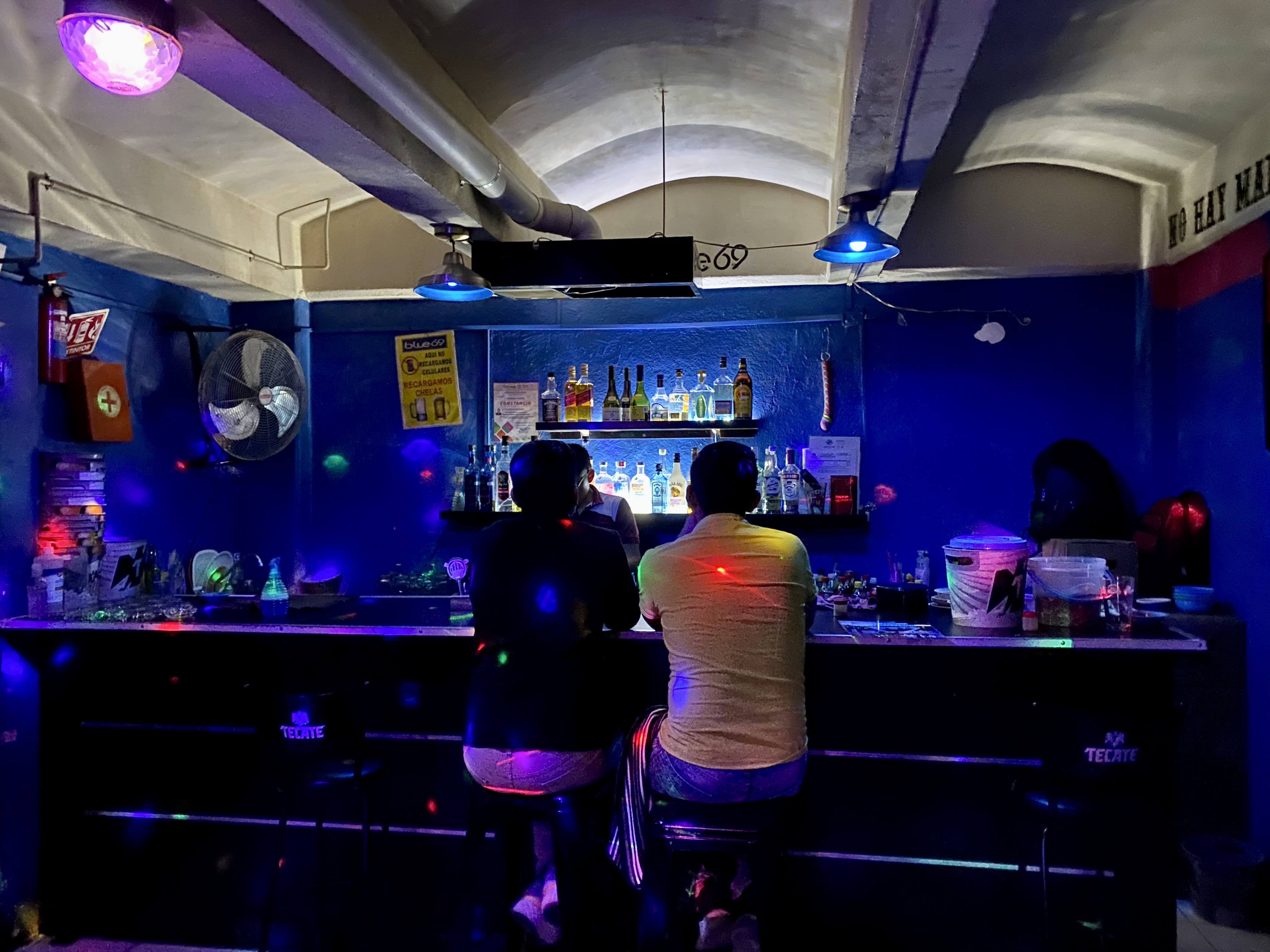 Two Gay Expats - Oaxaca - Gay Bar Blue 69 - Bar