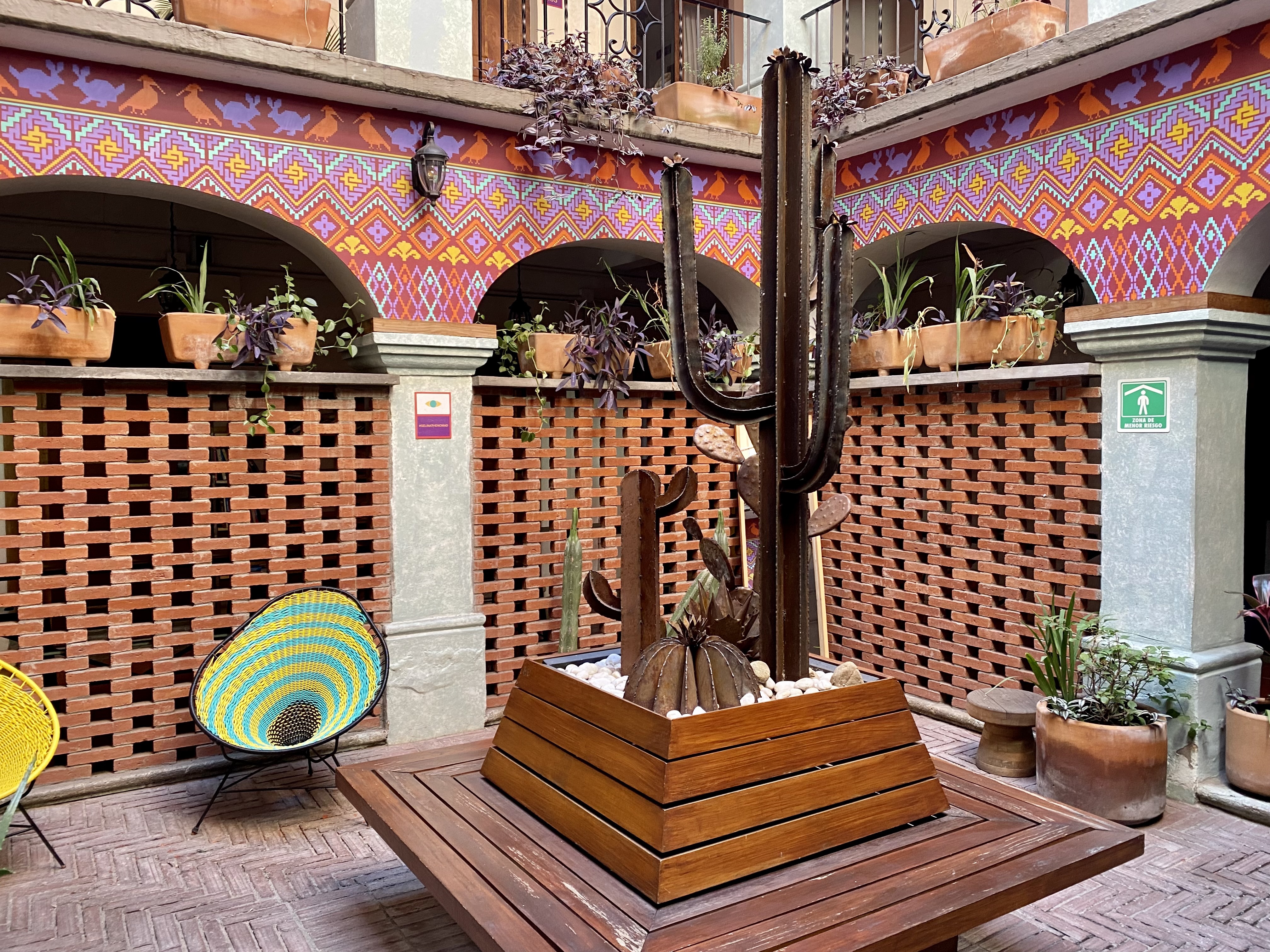 Two Gay Expats - Oaxaca - Selina Oaxaca Hotel - Courtyard